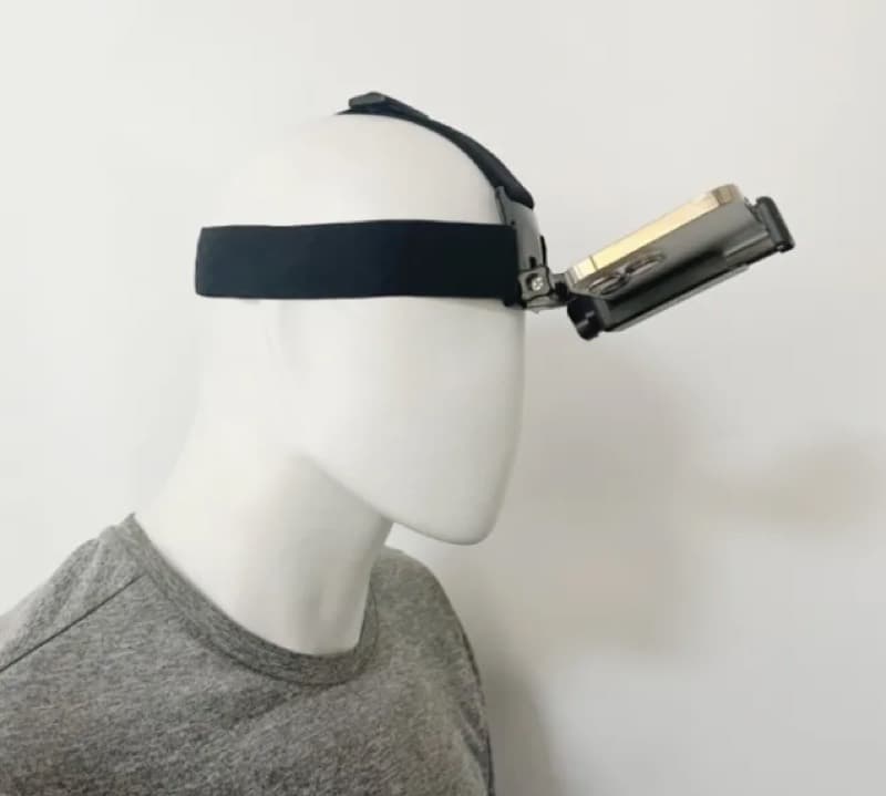 Headstrap with a phone mount