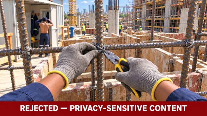 Video frame rejected for privacy-sensitive content